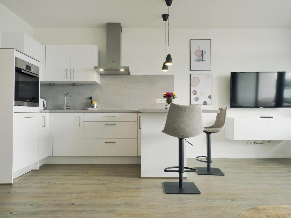 Traumhaftes Strand-Apartment mit Meerblick Staberdorf Exterior foto